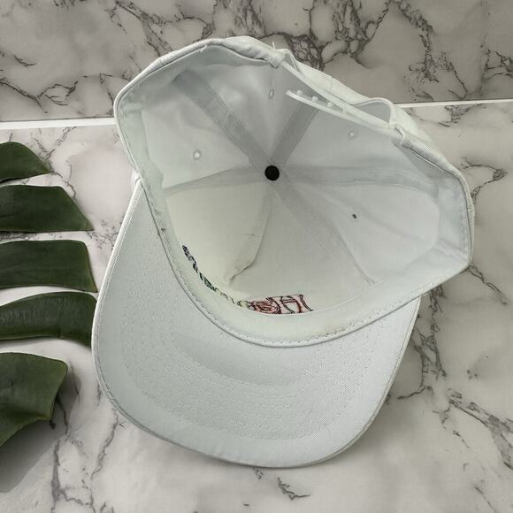 Hawaii Vintage 90s Snap Back Hat One Size White Rainbow Embroidered - Picture 6 of 6